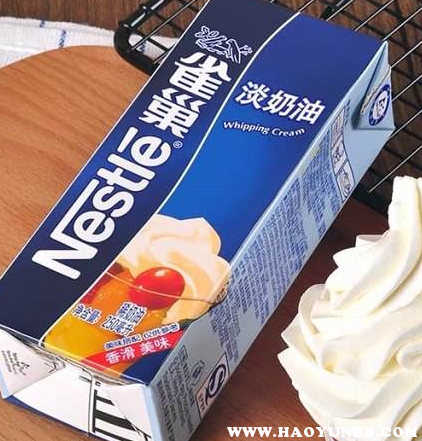 雀巢鲜奶油开盒后能放多久,保质期多久