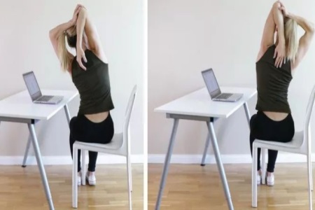 久坐的女性如何缓解肩颈酸痛？只需五分钟的瑜伽动作