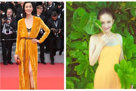 亚洲女生穿搭黄色裙子，选对颜色才显白