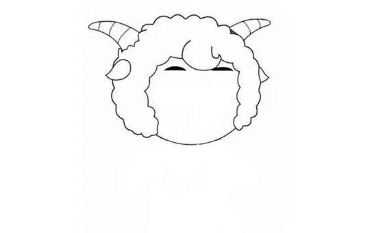 喜羊羊简笔画教程图片