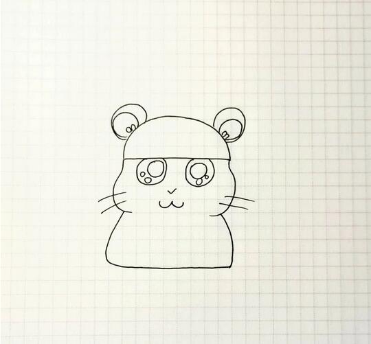 可爱的小仓鼠简笔画教程图片