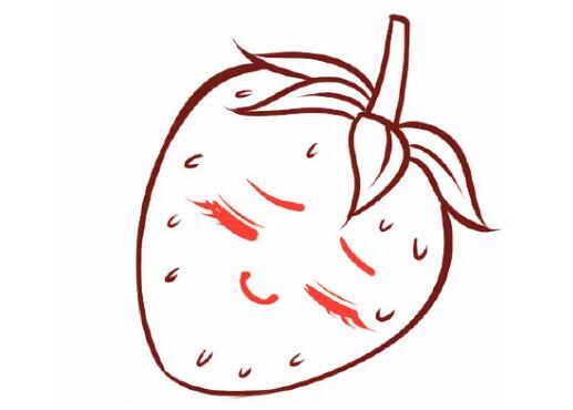 水果草莓简笔画教程图片