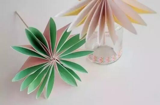 折纸手工制作花朵大丽花