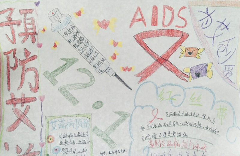 艾滋病日手抄报内容简单