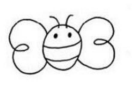 小蜜蜂简笔画图片大全可爱