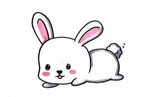 简单可爱的小兔子简笔画教程图片