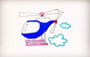 炫酷的直升飞机简笔画教程图片，一分钟学会