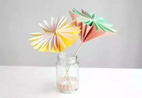 折纸手工制作花朵大丽花