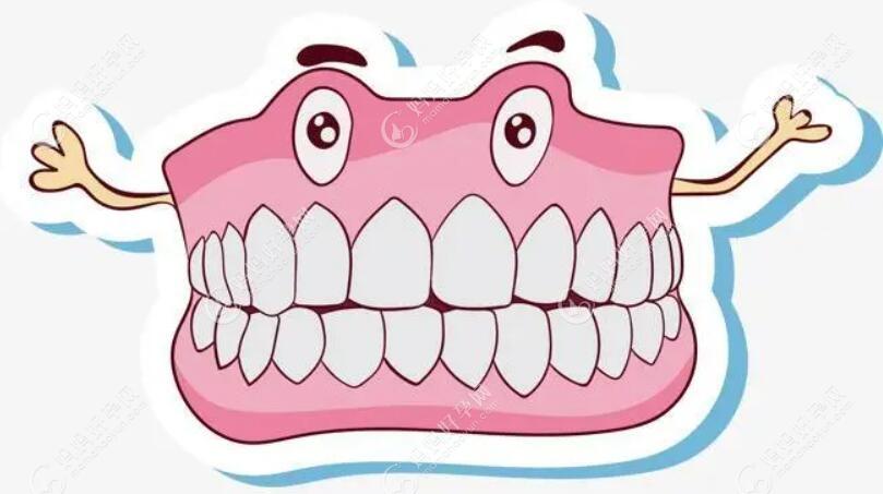 可爱的牙齿动画图