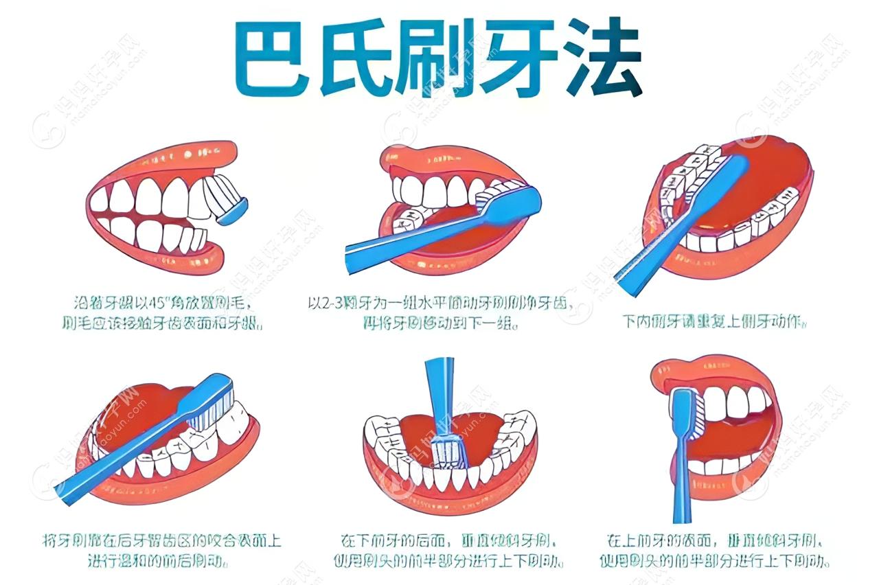 儿童刷牙方法：巴氏刷牙法及圆弧刷牙的操作步骤流程介绍了！_牙齿_牙刷_牙龈