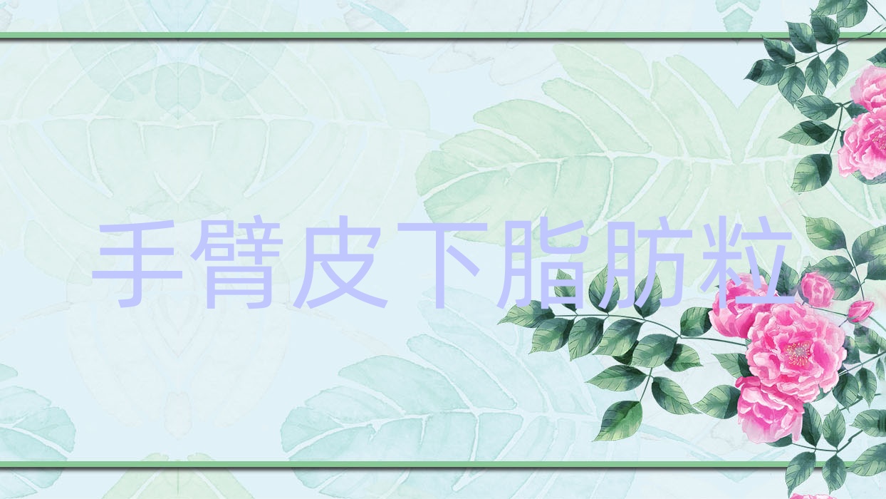 手臂皮下脂肪粒