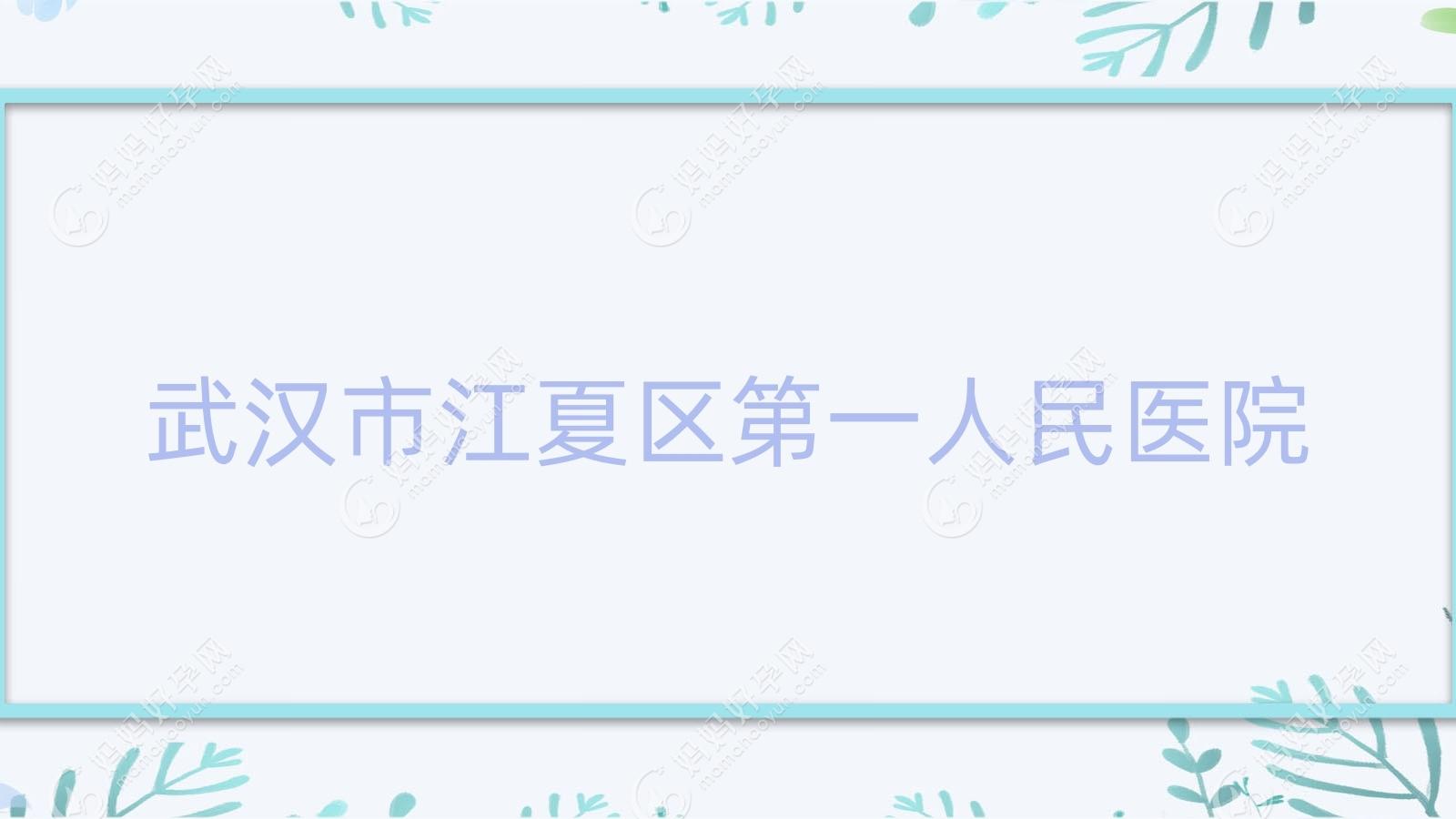 武汉市江夏区一人民医院