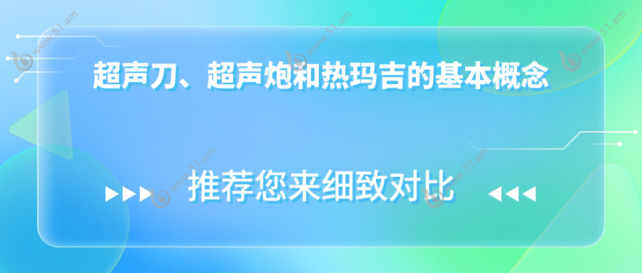 超声刀、超声炮和热玛吉的基本概念