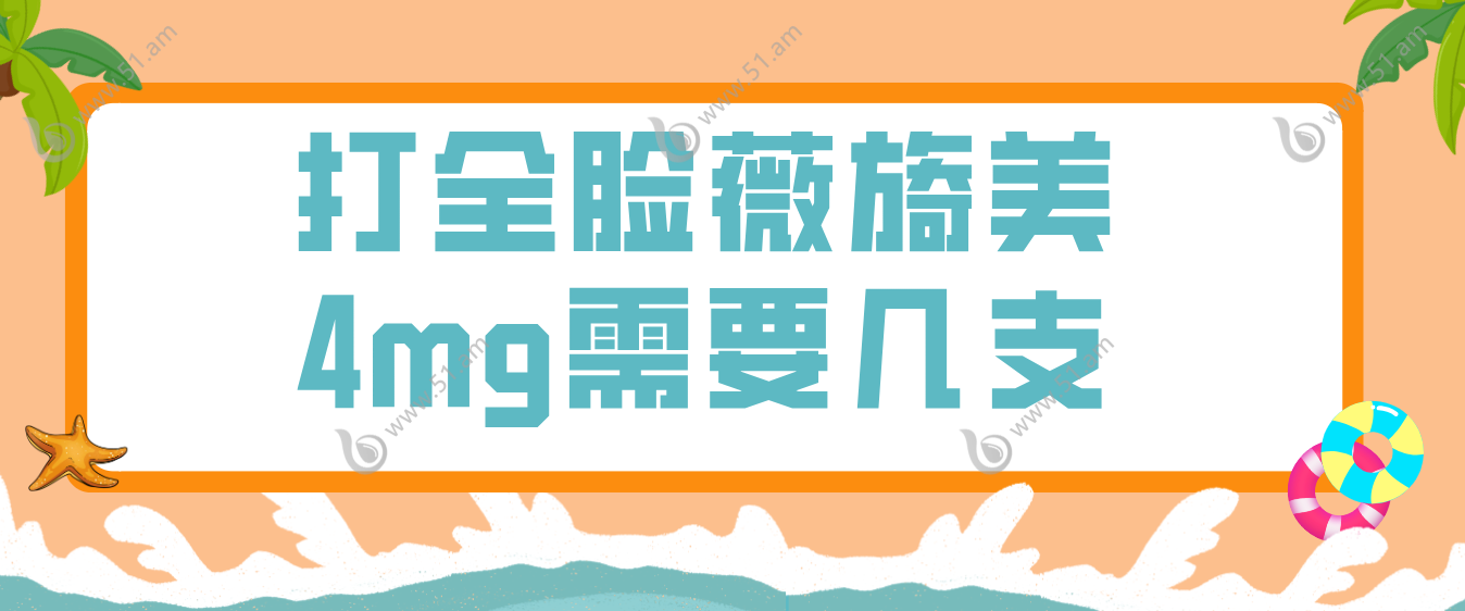 打全脸需要几支薇旖美