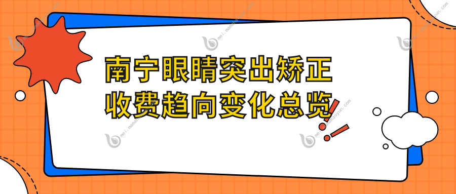 南宁眼睛突出矫正收费趋向变化总览