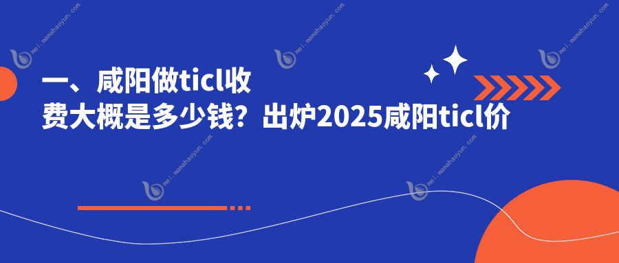 一、咸阳做ticl收费大概是多少钱？出炉2025咸阳ticl价格表