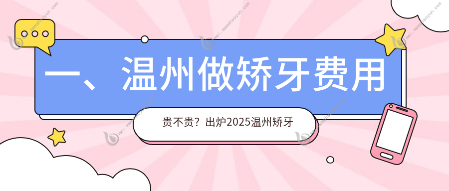 一、温州做矫牙费用贵不贵？出炉2025温州矫牙收费表