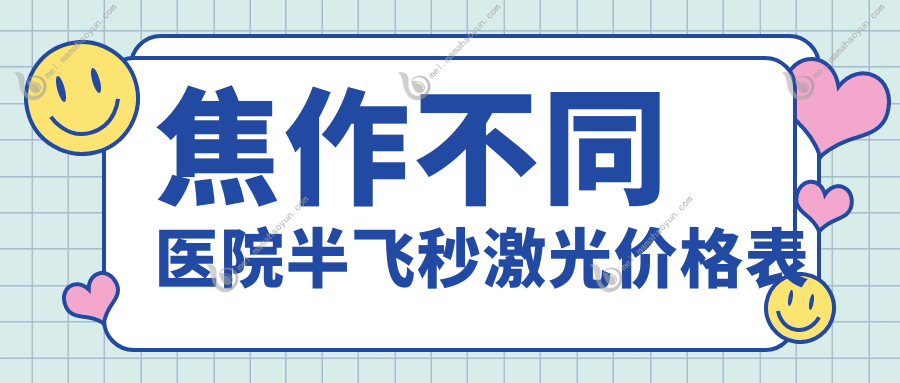 焦作不同医院半飞秒激光价格表