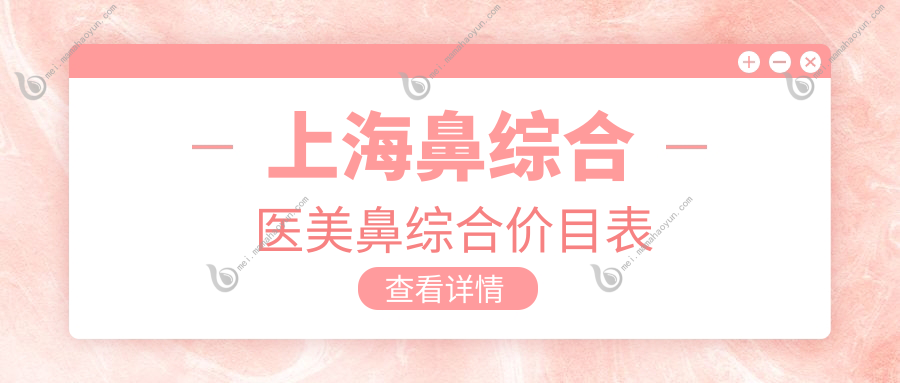 上海鼻综合医美鼻综合价目表