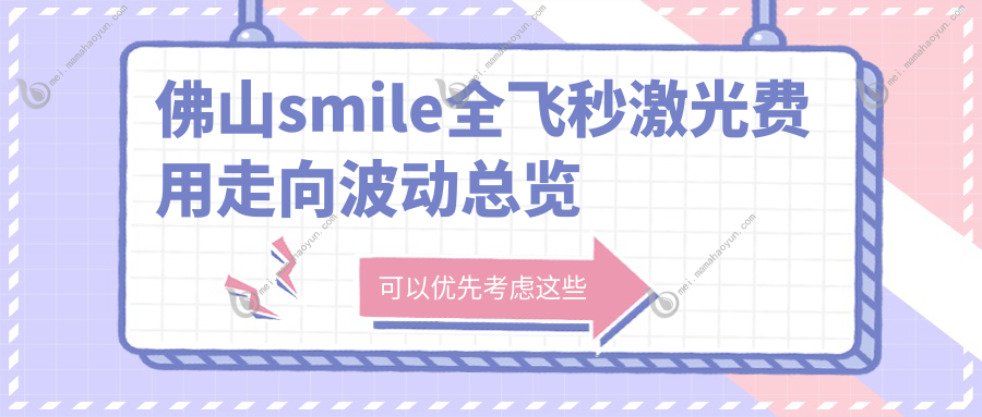 佛山smile全飞秒激光费用走向波动总览