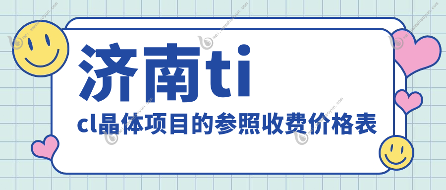 济南ticl晶体项目的参照收费价格表