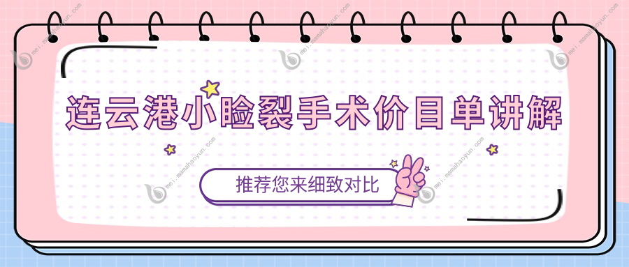 连云港小睑裂手术价目单讲解