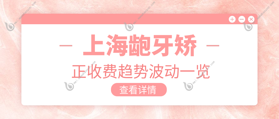 上海龅牙矫正收费趋势波动一览