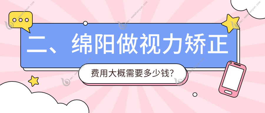 二、绵阳做视力矫正费用大概需要多少钱？华厦10889、富临眼科11168、华厦眼科10689