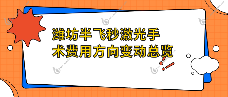 潍坊半飞秒激光手术费用方向变动总览