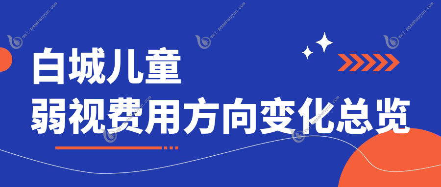 白城儿童弱视费用方向变化总览