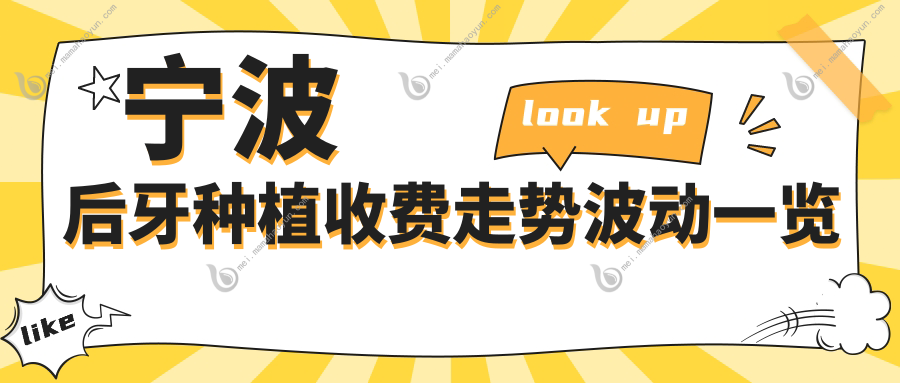 宁波后牙种植收费走势波动一览