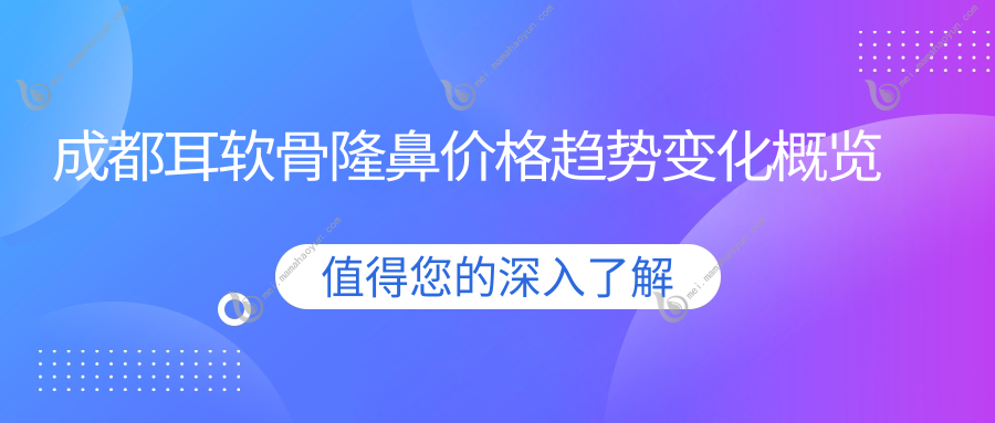 成都耳软骨隆鼻价格趋势变化概览