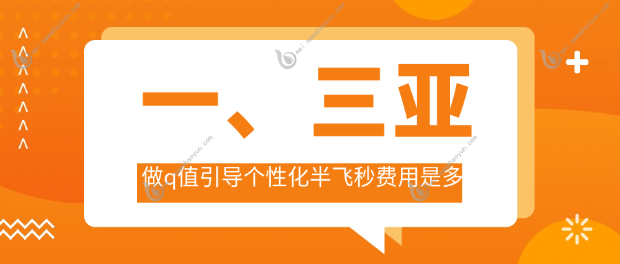 一、三亚做q值引导个性化半飞秒费用是多少？揭晓2025三亚q值引导个性化半飞秒收费表