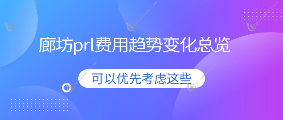 廊坊prl费用趋势变化总览