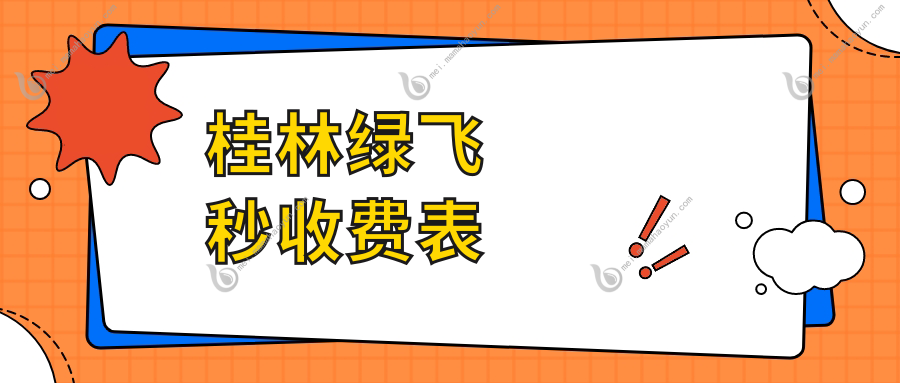 桂林绿飞秒收费表