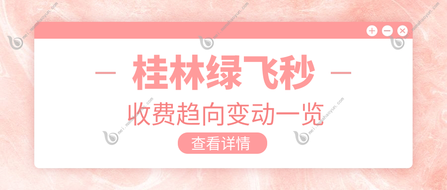桂林绿飞秒收费趋向变动一览