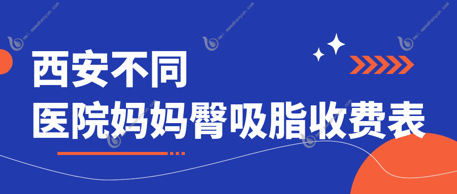 西安不同医院妈妈臀吸脂收费表