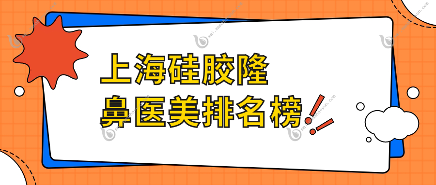 上海硅胶隆鼻医美排名榜