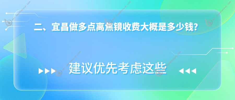二、宜昌做多点离焦镜收费大概是多少钱？华厦眼科1098、华厦970、1190