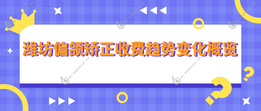 潍坊偏颌矫正收费趋势变化概览