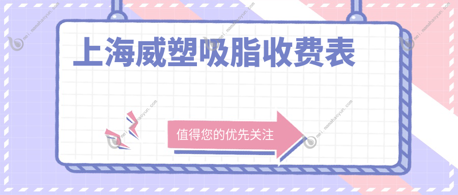 上海威塑吸脂收费表
