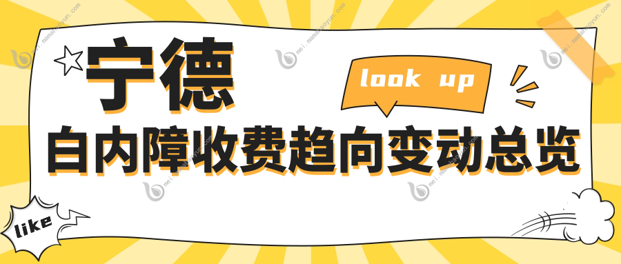 宁德白内障收费趋向变动总览