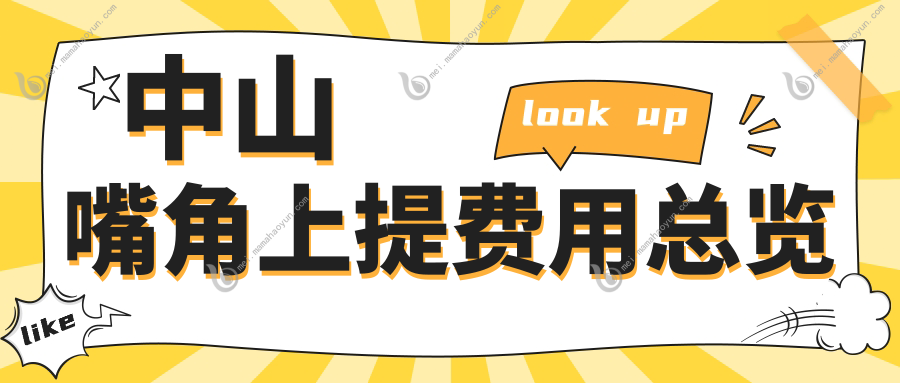 中山嘴角上提费用总览