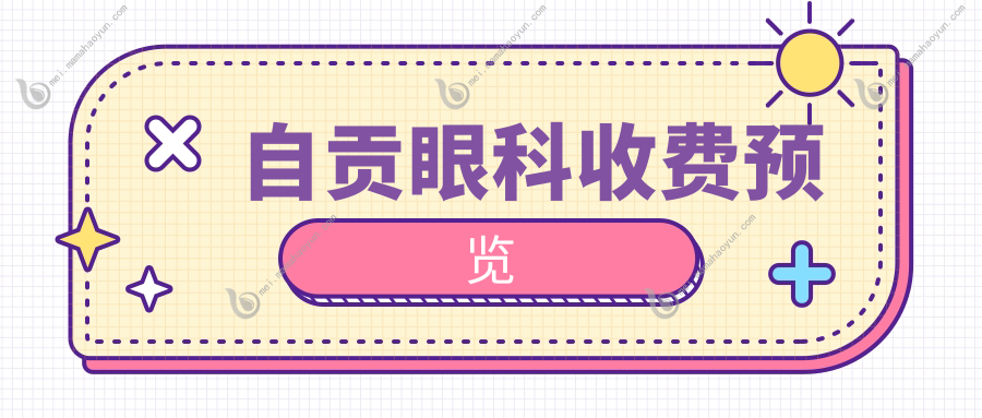自贡眼科收费预览