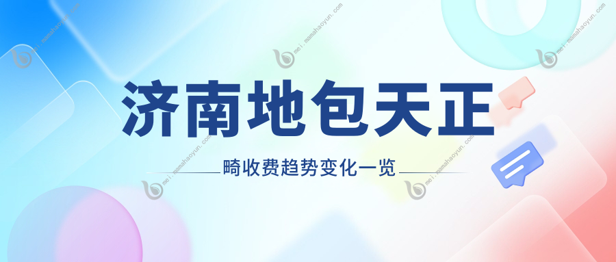 济南地包天正畸收费趋势变化一览
