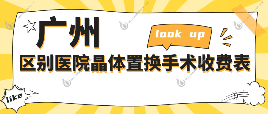 广州区别医院晶体置换手术收费表