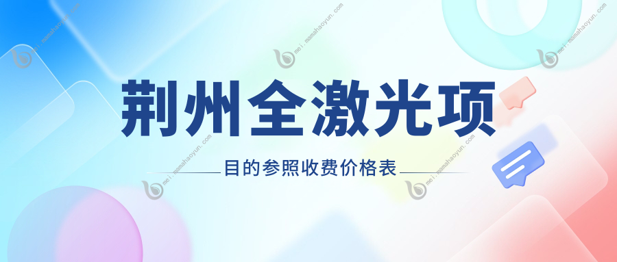 荆州全激光项目的参照收费价格表