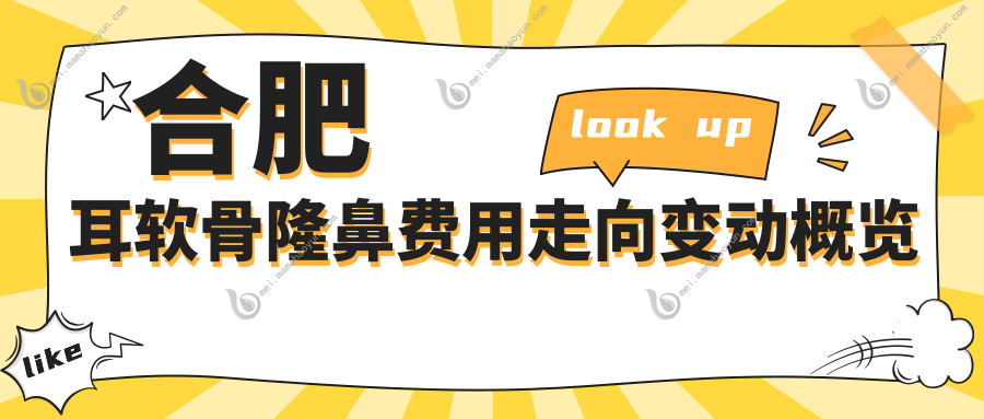 合肥耳软骨隆鼻费用走向变动概览