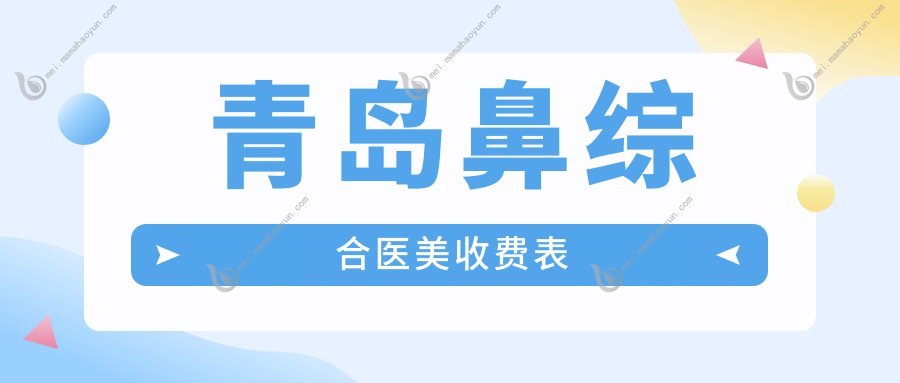 青岛鼻综合医美收费表