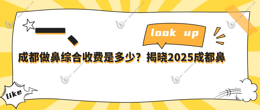 一、成都做鼻综合收费是多少？揭晓2025成都鼻综合收费表